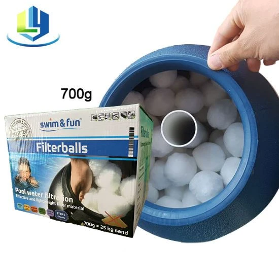 Szállító Fiber Ball uszodai szűrőanyag 700g színes dobozos csomagolás
